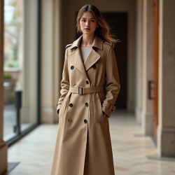 Chic Petite Trench Coat