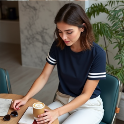Chic Varsity Stripe Tee