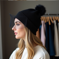 Elegance Veil Beanie