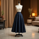 Elegance in Brocade: Women's Evening Skirt