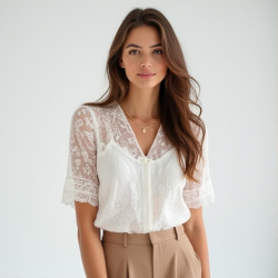 Elysian Lace Summer Blouse