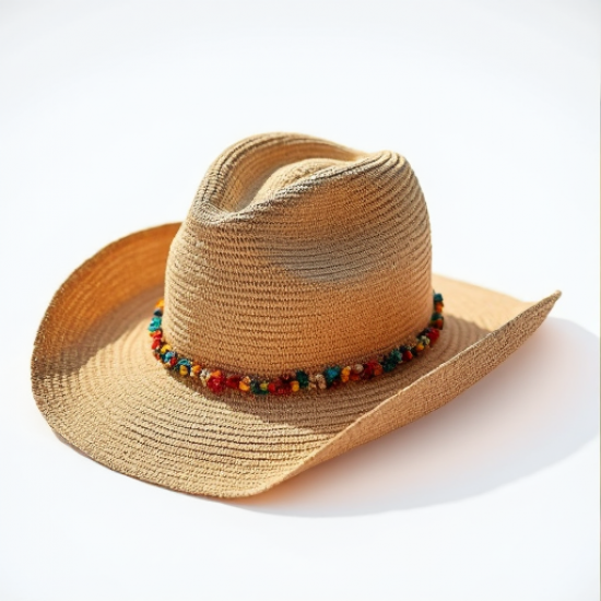 Bohemian Bliss Straw Cowboy Hat