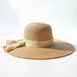 SunChic Raffia Straw Visor