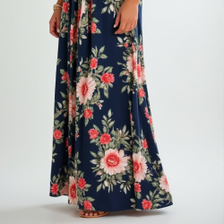Elysian Blooms Plus Size Maxi Dress