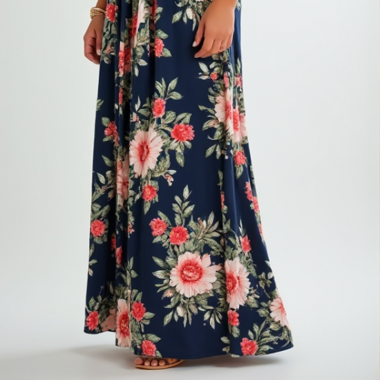 Elysian Blooms Plus Size Maxi Dress