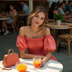 Chic Breeze Off-Shoulder Smocked Top