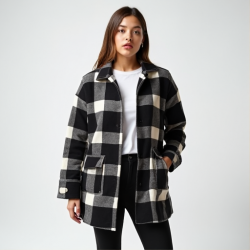 Chic Checkered Shacket