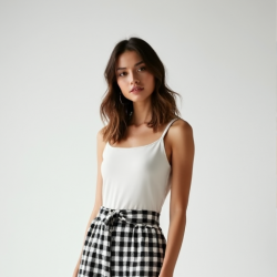 Chic Checkered Culottes