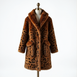 Wild Elegance Faux Fur Coat