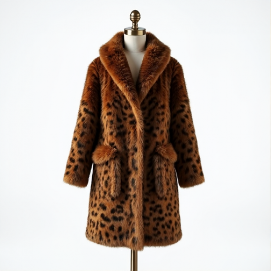 Wild Elegance Faux Fur Coat