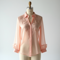 Elysian Breeze Sheer Organza Blouse