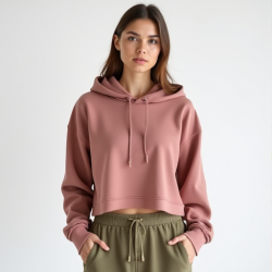 Chic Comfort Cropped Hoodie