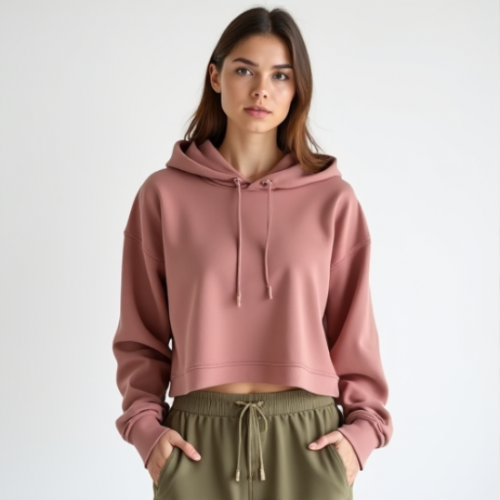 Chic Comfort Cropped Hoodie