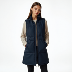 Elysian Elegance Longline Quilted Vest