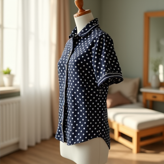 Vintage Charm Polka Dot Blouse