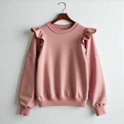 Chic Ruffle Luxe Sweatshirt