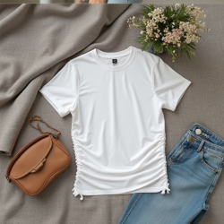 Chic Gathered Side Tee