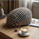 Chic Houndstooth Newsboy Cap