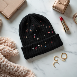 Glimmer Chic Sequin Beanie