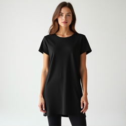 Elysian Elegance Longline Tunic Tee