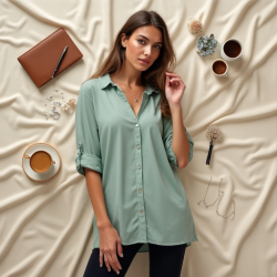 Elysian Breeze Tunic Blouse