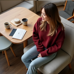 Cozy Chic Women's Knit Hoodie