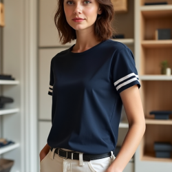 Chic Varsity Stripe Tee