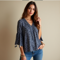 Boho Chic Tassel Blouse