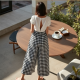 Chic Checkered Culottes