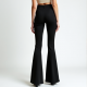 Chic Faux Suede Flare Pants