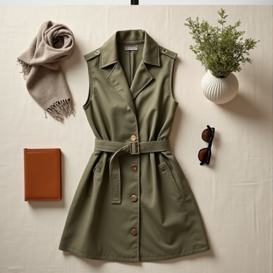 Elysian Breeze Women's Lightweight Trench Vest