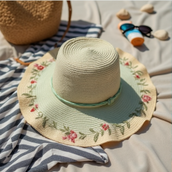 Beach Babe Embroidered Sun Hat