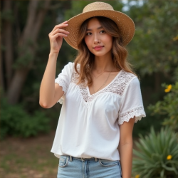 Bohemian Bliss Crochet Tee