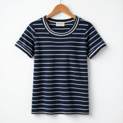 Chic Stripes Women's Ringer Tee