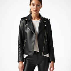 Urban Chic Faux Leather Moto Jacket