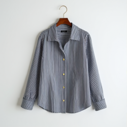 Chic Stripes Oxford Blouse