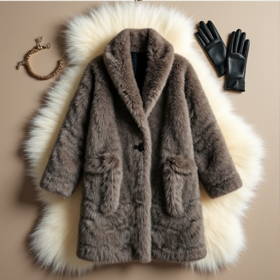 Wild Elegance Faux Fur Coat