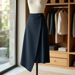 Elysian Asymmetric Wrap Skirt
