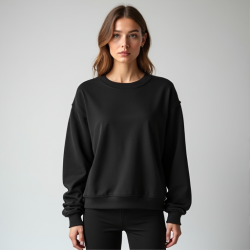 Glimmer Chic Metallic Foil Sweatshirt