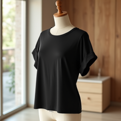 Chic Elegance Statement Sleeve Tee