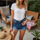 Chic Comfort Denim Bermuda Shorts