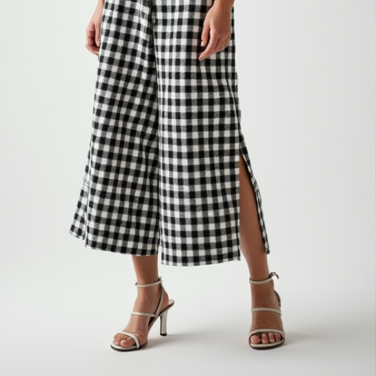 Chic Checkered Culottes