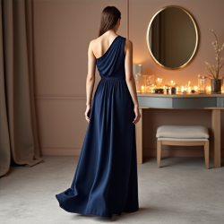 Elysian Elegance One-Shoulder Dress