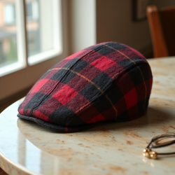 Chic Heritage Plaid Beret