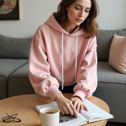Chic Comfort Balloon Sleeve Hoodie