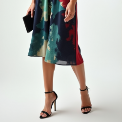 Elysian Abstract Print Sheath Dress
