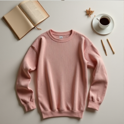 Cozy Luxe Ribbed Crew Sweatshirt