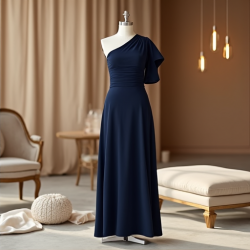 Elysian Elegance One-Shoulder Dress