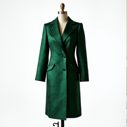 Elysian Elegance Brocade Evening Coat