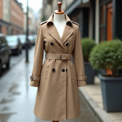 Elysian Elegance Trench Coat